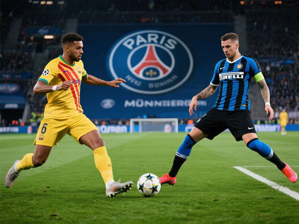 慕尼黑之巅⚔️欧冠夺冠赔率：巴黎1.66占优，国米紧随